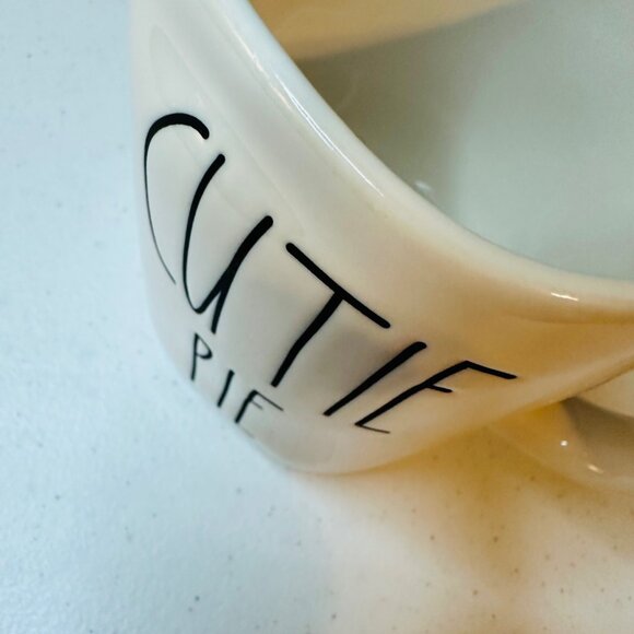 Rae Dunn CUTIE PIE mug Artisan Collection Elongated Letters Valentines Day - Picture 8 of 9